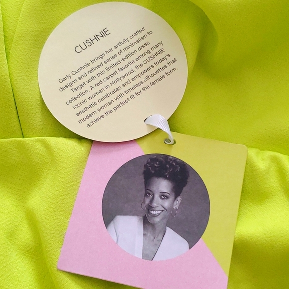 Cushnie x Target Strapless Green Slit Dress Size 6 - Picture 6 of 6